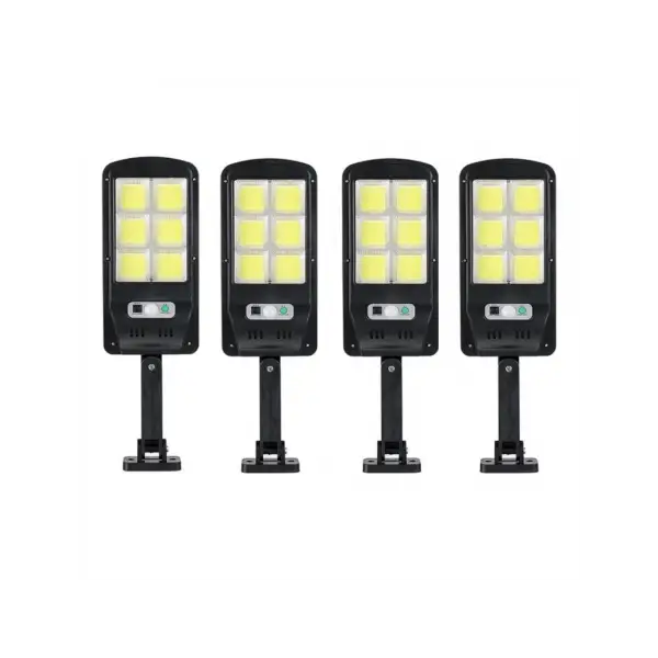 4 X Proiector solar 6 celule,120 LED-uri COB,cu senzor de miscare sistem prindere inclus - Lampi Solare