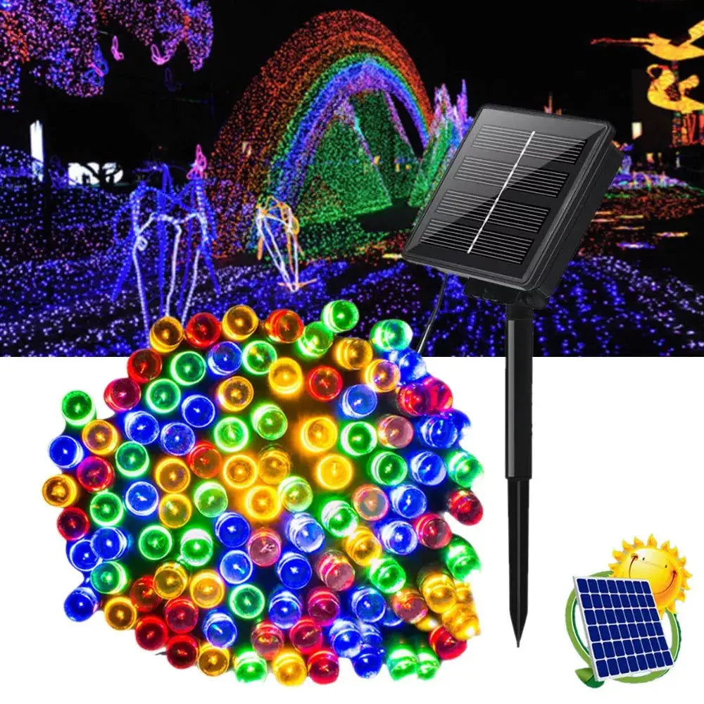 Decoratiune Solara pentru Exterior IP44 1000 led-uri 100m liniara - Multicolora
