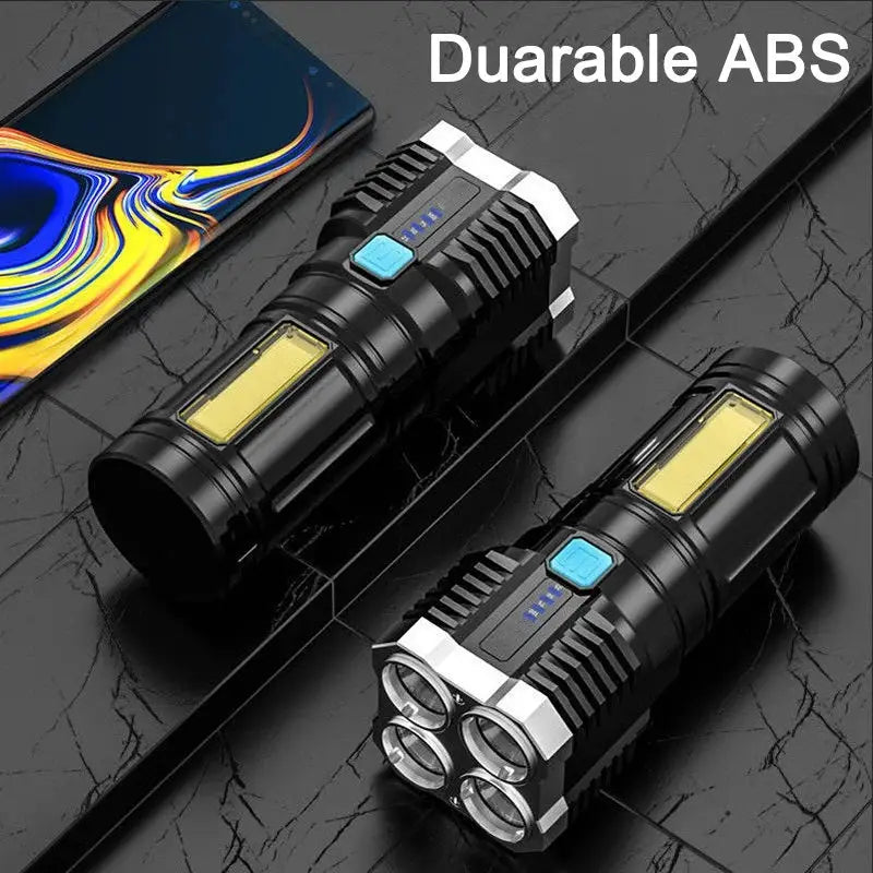 Lanterna multifunctionala 4 led usb - Articole Iluminat