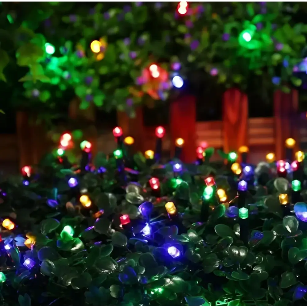 Set 2 x Decoratiune cu Incarcare Solara 50 metri 500 led - Multicolora