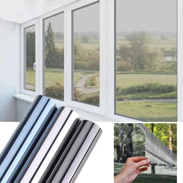 Set 3 x Autocolant Oglinda Albastru 60 x 300 cm