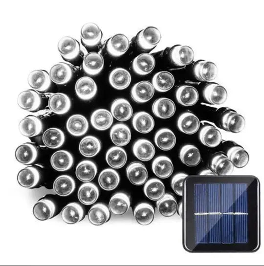 Decoratiune cu Incarcare Solara 50 metri 500 led - Alb Rece