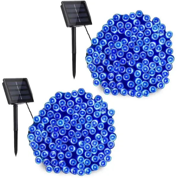 Set 4 x Decoratiune de exterior cu incarcare solara 100 leduri 10 metri