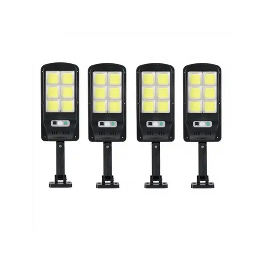 2 X Proiector solar 6 celule,120 LED-uri COB,cu senzor de miscare sistem prindere inclus - Lampi Solare