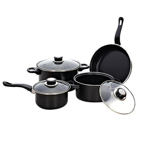 Set de Gătit 13 Piese – Oale cu Capace și Ustensile din Silicon Rezistente la Căldură Antiaderente și Perfecte pentru