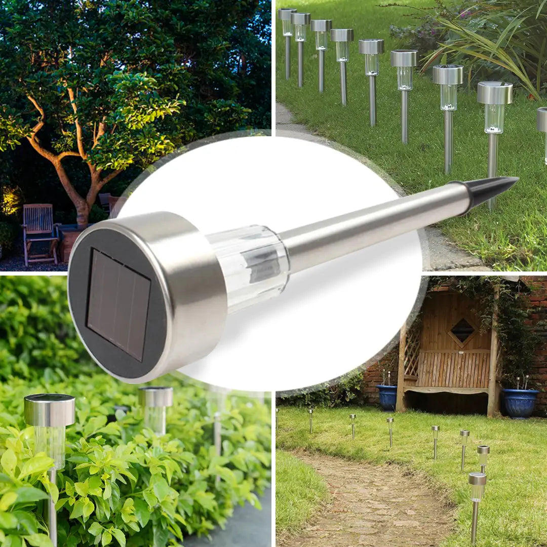 Set 20 x Lampa Solara De Gradina Inox Tip Tarus