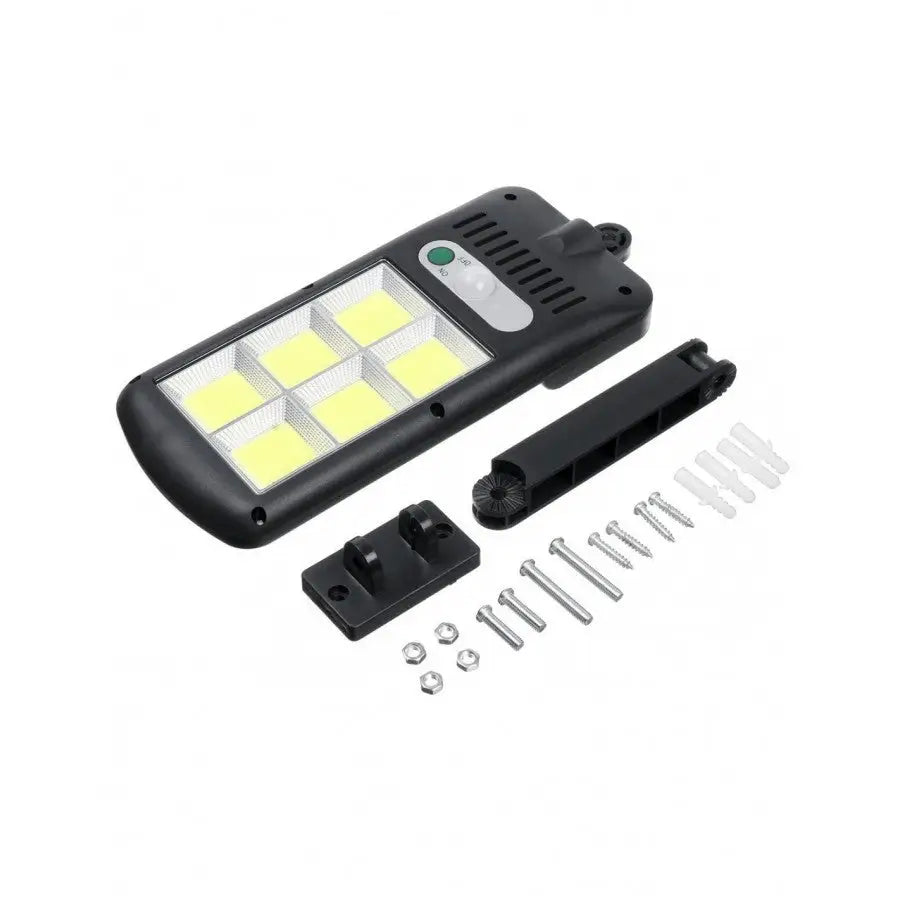 4 X Proiector solar 6 celule,120 LED-uri COB,cu senzor de miscare sistem prindere inclus - Lampi Solare