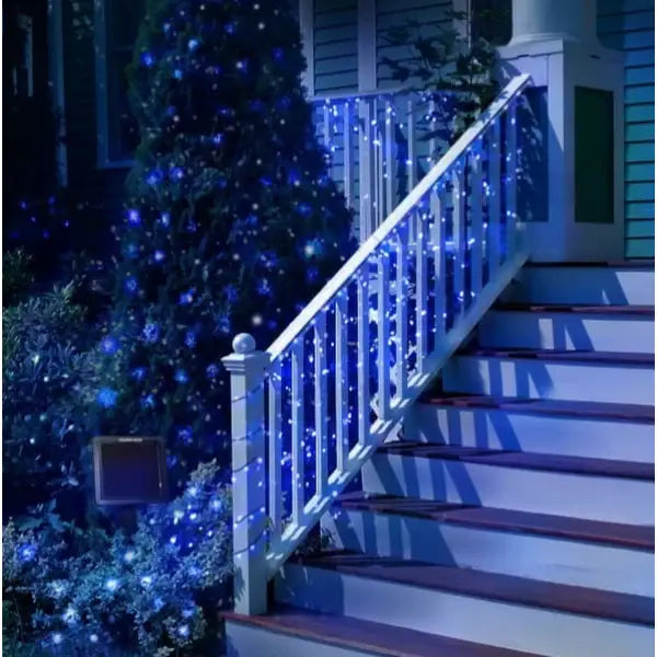 Set 4 x Decoratiune de exterior cu incarcare solara 100 leduri 10 metri
