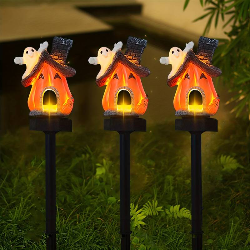Decoratiune Solara Dovleac Pentru Gradina 30 cm