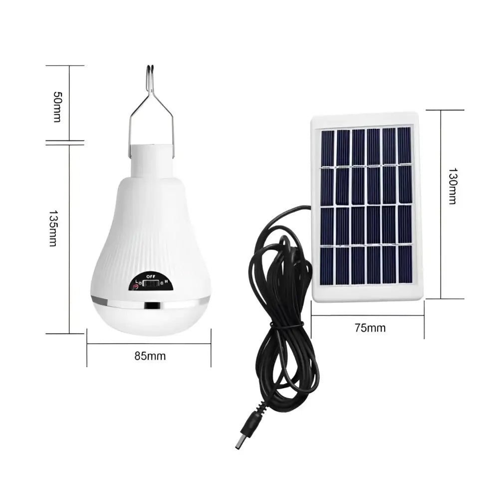 Bec Led Portabil cu Panou Solar 5W
