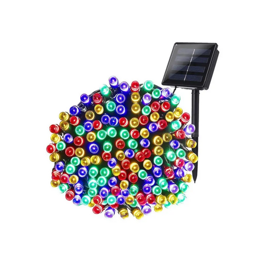 Decoratiune cu Incarcare Solara 30 Metri 300 LED - Multicolora