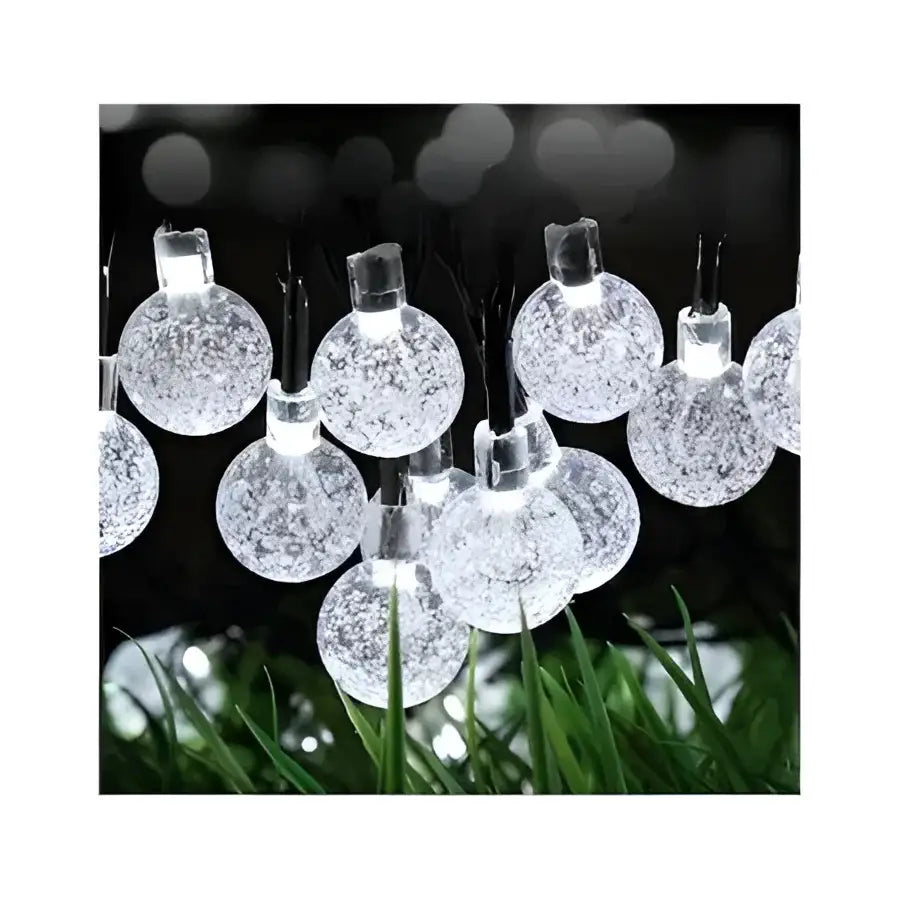 Decoratiune cu Incarcare Solara 5 Metri 30 Globulete - Multicolora