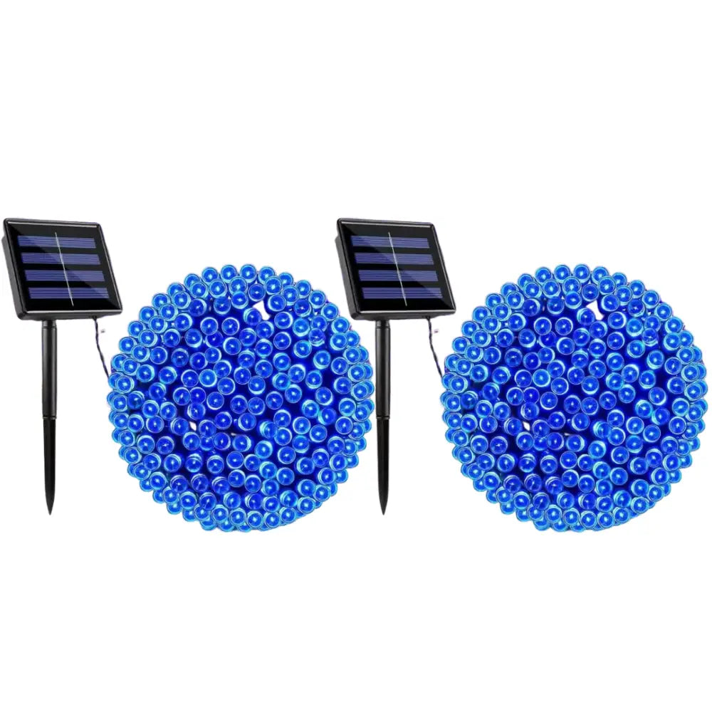 Decoratiune cu Incarcare Solara 50 metri 500 led - Diverse Culori - Albastru / 99.98 lei/ buc🔥Oferta pentru 2 bucati! 🔥