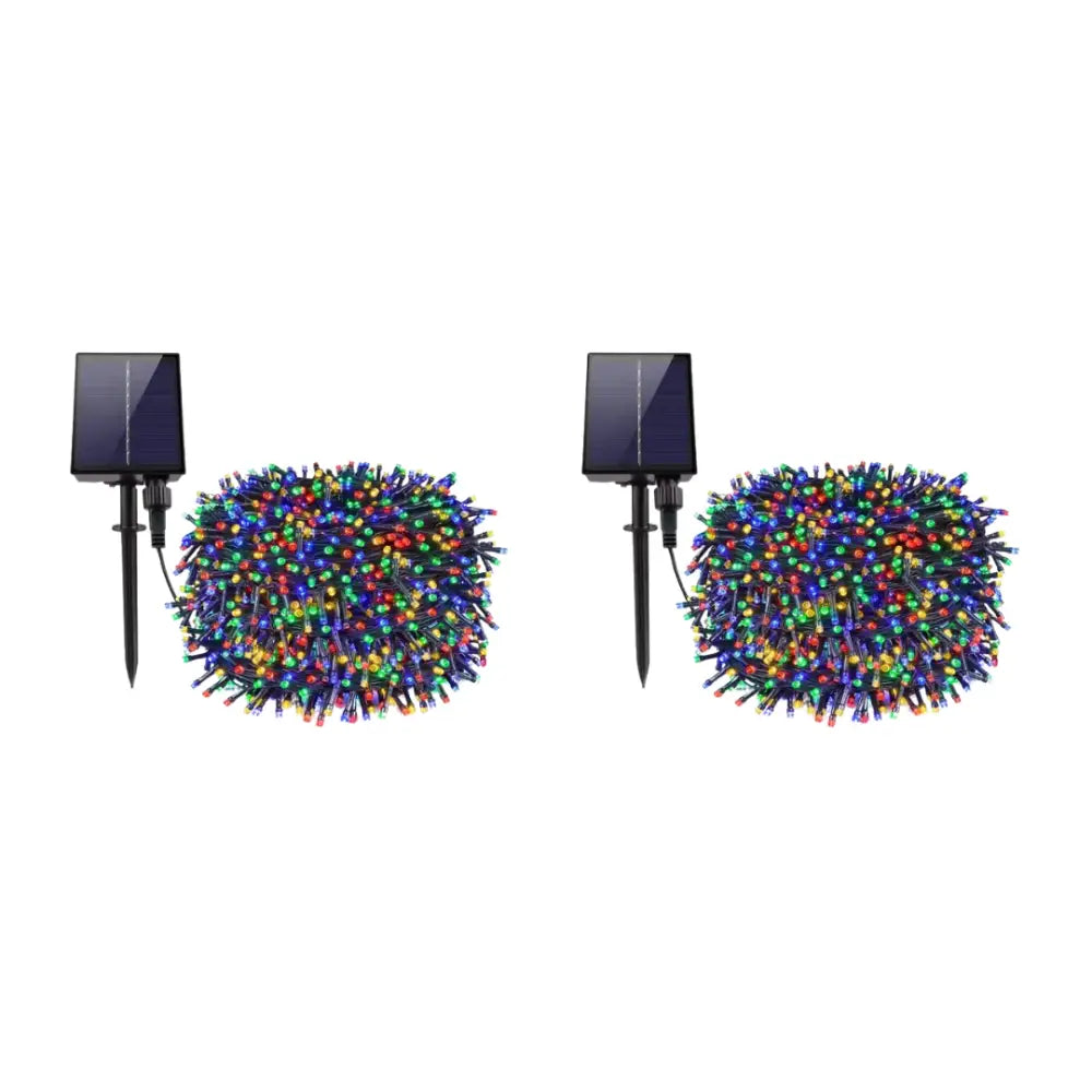 Decoratiune cu Incarcare Solara 50 metri 500 led - Diverse Culori - Multicolor / 99.98 lei/ buc🔥Oferta pentru 2 bucati!
