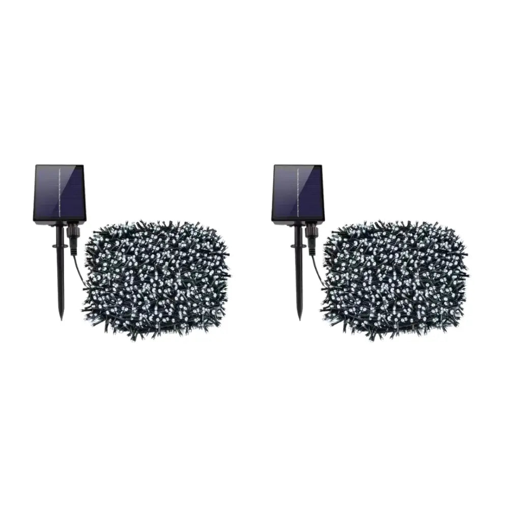 Decoratiune cu Incarcare Solara 50 metri 500 led - Diverse Culori - Alb Rece / 99.98 lei/ buc🔥Oferta pentru 2 bucati! 🔥