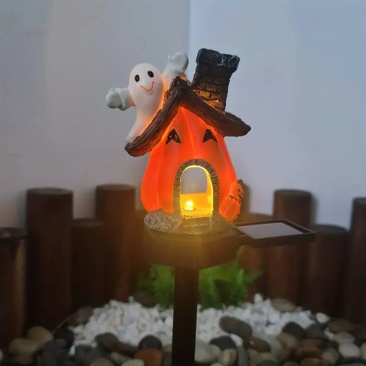 Decoratiune Solara Dovleac Pentru Gradina 30 cm