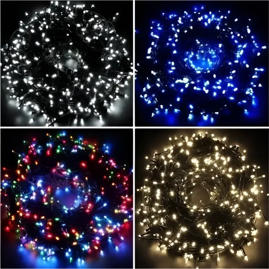 Decoratiune Solara pentru Exterior IP44 1000 led-uri 100m liniara - Multicolora