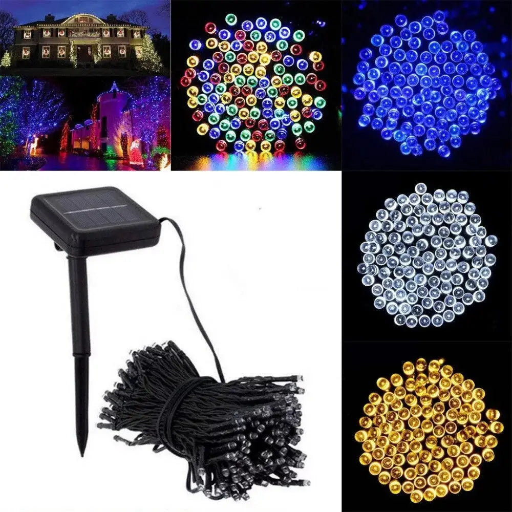 Decoratiune Solara pentru Exterior IP44 1000 led-uri 100m liniara - Multicolora