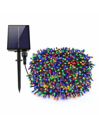Set 2 x Decoratiune cu Incarcare Solara 50 metri 500 led - Multicolora
