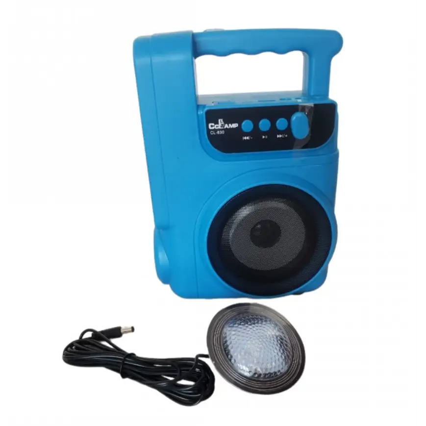 Kit solar portabil CL-830 cu Player Bluetooth Usb Card TF Radio FM Lanterna + 1 LED Extensibil