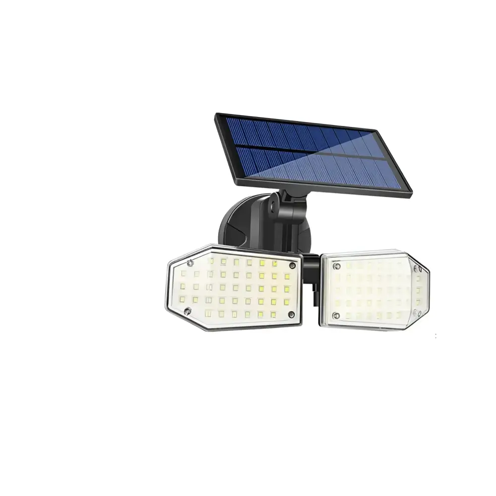 Lampa 78 LED cu panou solar dublu split de perete senzor de miscare - Lampi Solare
