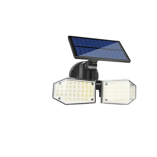Lampa 78 LED cu panou solar dublu split de perete senzor de miscare - Lampi Solare