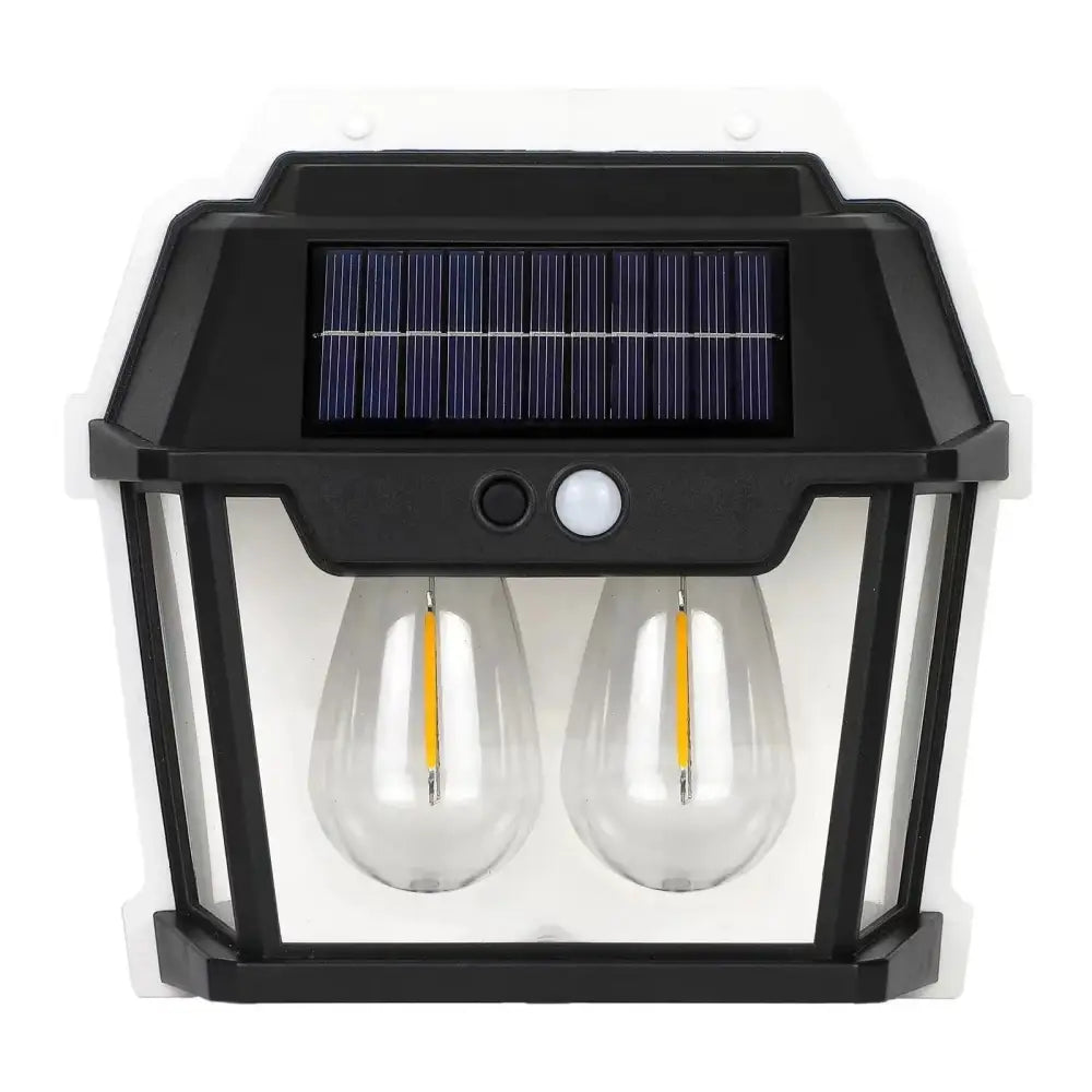 Lampa cu Incarcare Solara Senzor de Miscare Model cu 2 Becuri