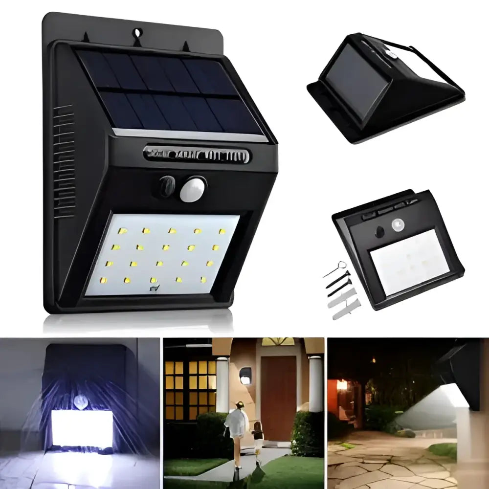 Lampa solara de perete cu senzor miscare 20 LED - Lampi Solare