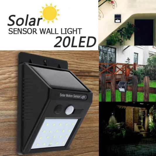 Lampa solara de perete cu senzor miscare 20 LED - Lampi Solare