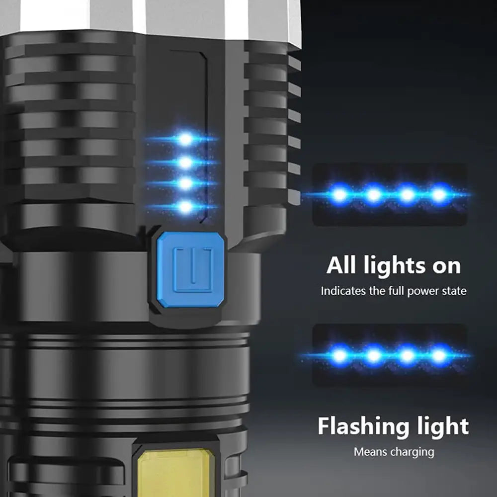 Lanterna multifunctionala 4 led usb - Articole Iluminat