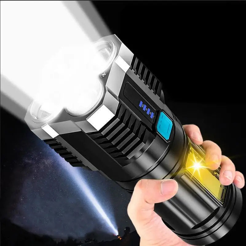 Lanterna multifunctionala 4 led usb - Articole Iluminat
