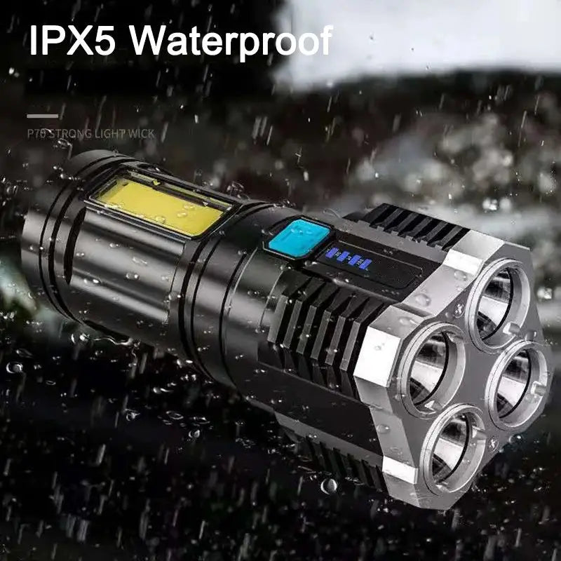 Lanterna multifunctionala 4 led usb - Articole Iluminat