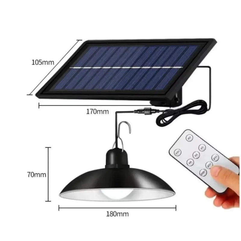 Lichidare de Stoc! Lampa Solara Suspendata Telecomanda 90 Lm/W - Lichidare de stoc