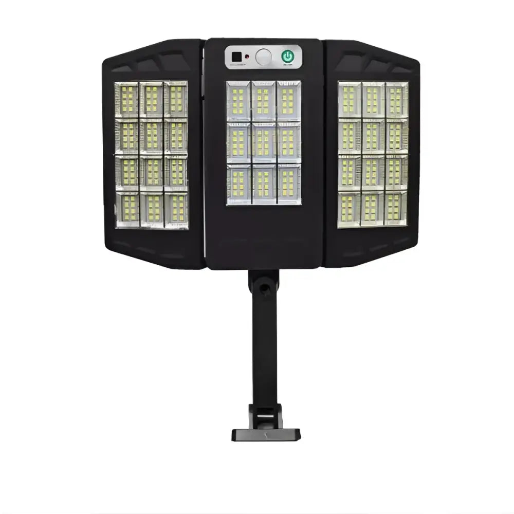Lichidare de Stoc! Set 2 x Lampa Solara Tripla W795-9 cu Senzor de Miscare si Telecomanda 3 Moduri de Iluminare 30W