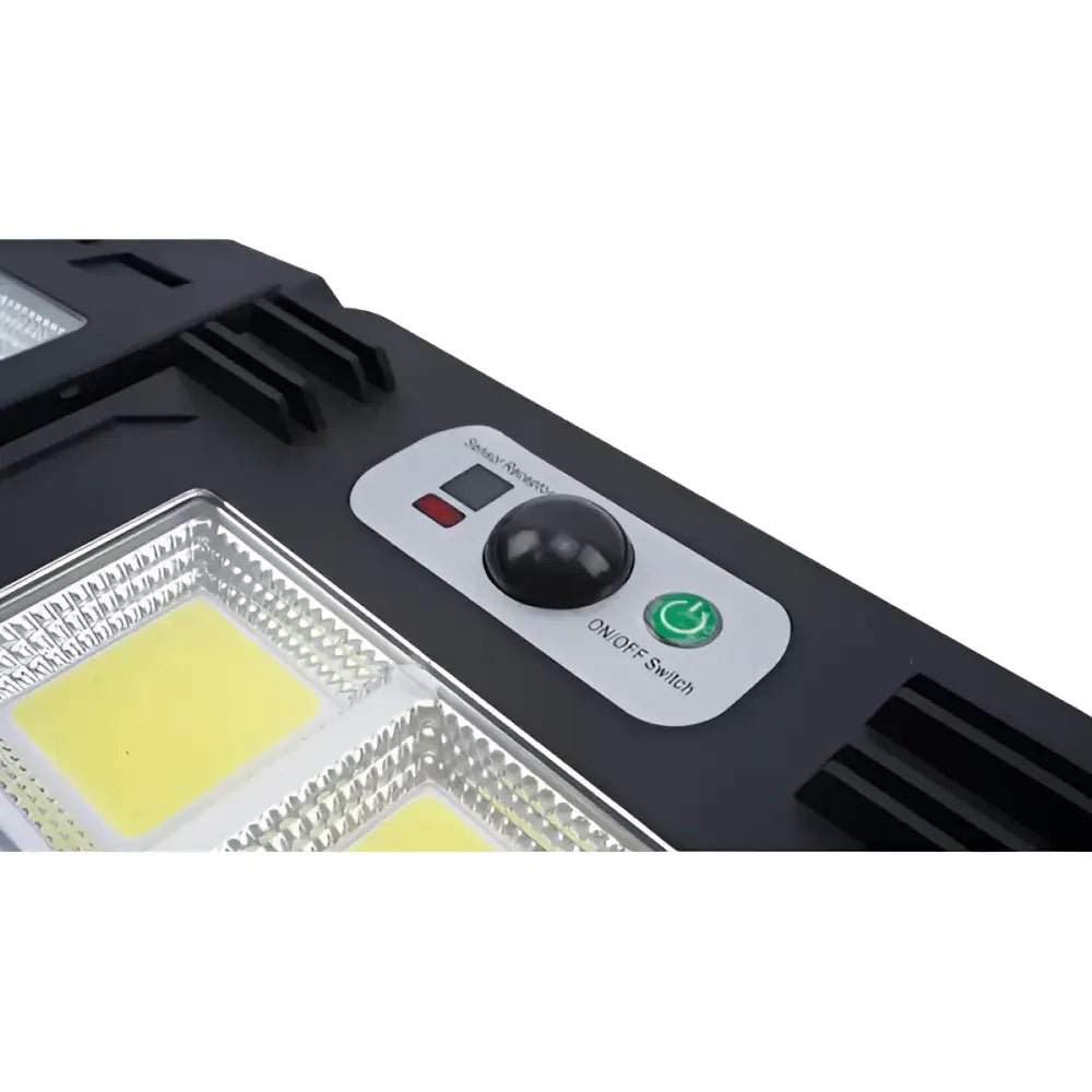 Lichidare de Stoc! Set 2 x Lampa Solara Tripla W795-9 cu Senzor de Miscare si Telecomanda 3 Moduri de Iluminare 30W
