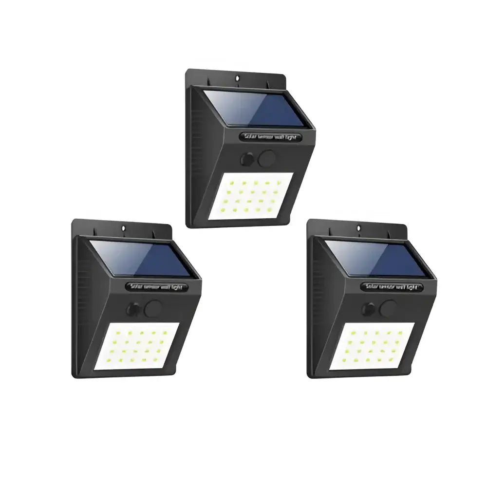 Lichidare de Stoc!Set 3 x lampa cu 20 LED - incarcare solara si senzor de miscare - Lampi Solare