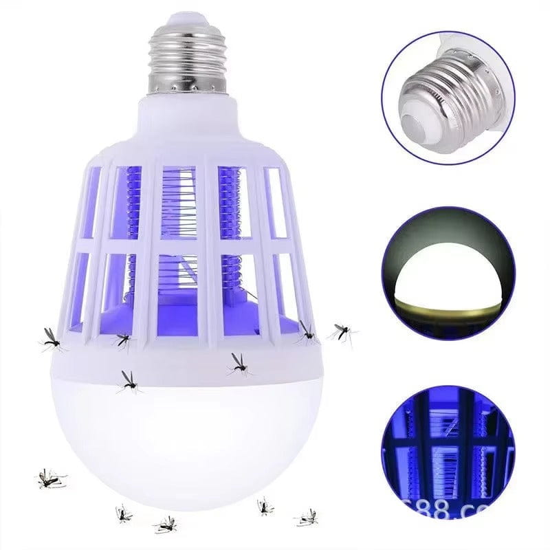 Set 2 x Lampa LED Anti-Tantari 2-in-1 – Mosquito Killer Lamp Lumina Eficienta + Capcana Insecte