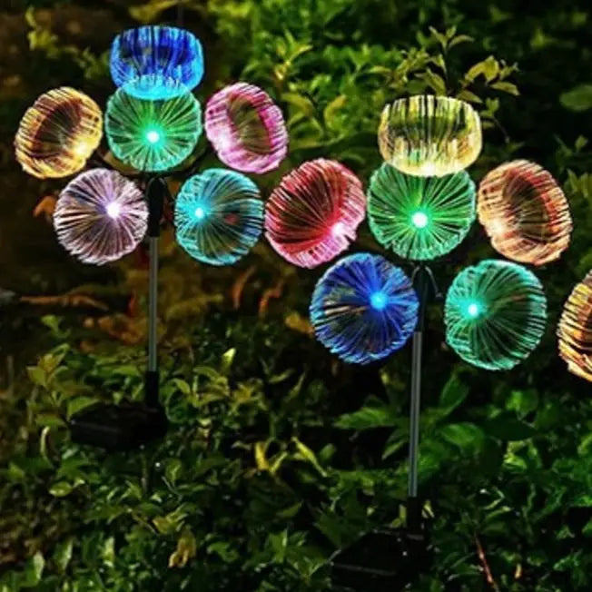 Set 2 x Lampa cu Incarcare Solara LED RGB Model Mini Jelly