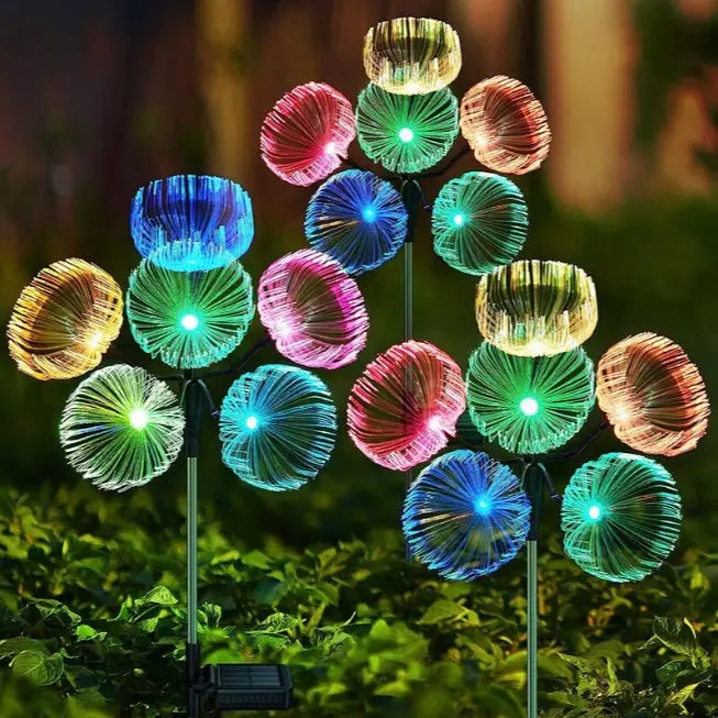 Set 2 x Lampa cu Incarcare Solara LED RGB Model Mini Jelly