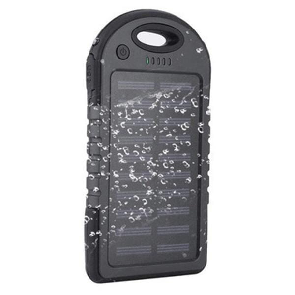 Baterie Externă Solară 20.000mAh USB,Indicator LED Rezistentă la Apă și Șocuri