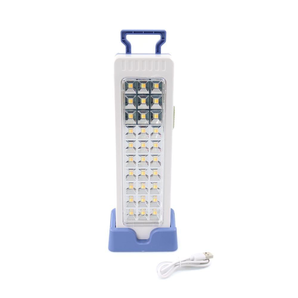 Lampa LED de Urgenta GDPLUS 30W cu 30 LED-uri Acumulator 1500mAh Incarcare Solara si USB Type-C