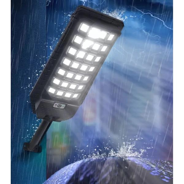 Lampă Solară Stradala 560 LED cu Senzor de Mișcare și Telecomandă IP66 600W