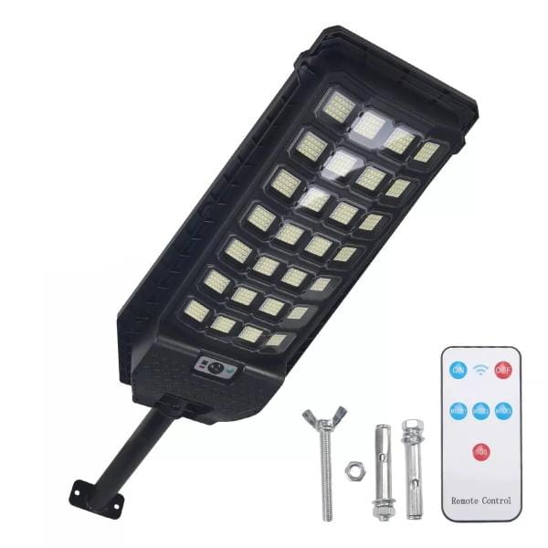 Lampă Solară Stradala 560 LED cu Senzor de Mișcare și Telecomandă IP66 600W