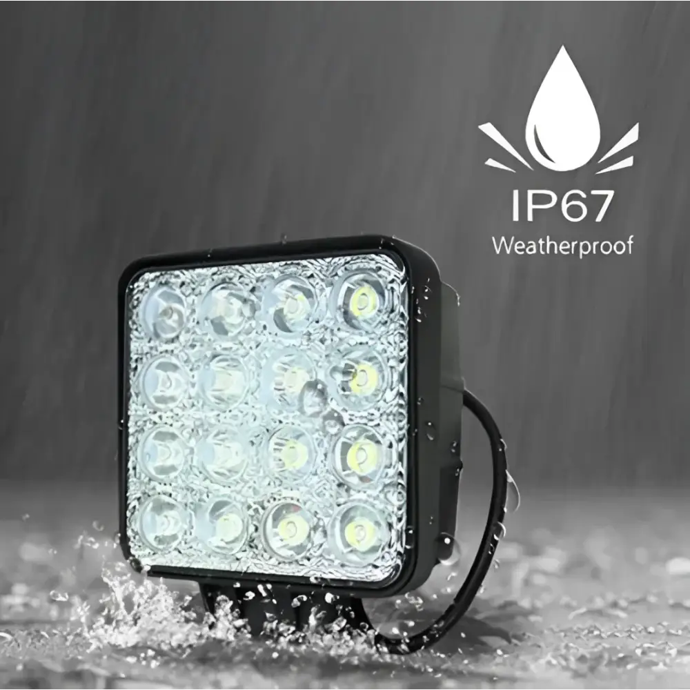 Set 10 proiectoare 16 LED 48W auto OFF-ROAD IP 67 - Articole Auto si Moto
