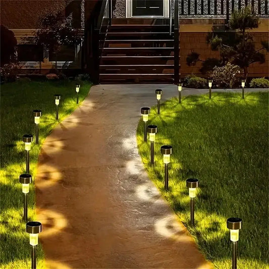 Set 15 x Lampa Solara De Gradina Inox Tip Tarus - Lampi Solare