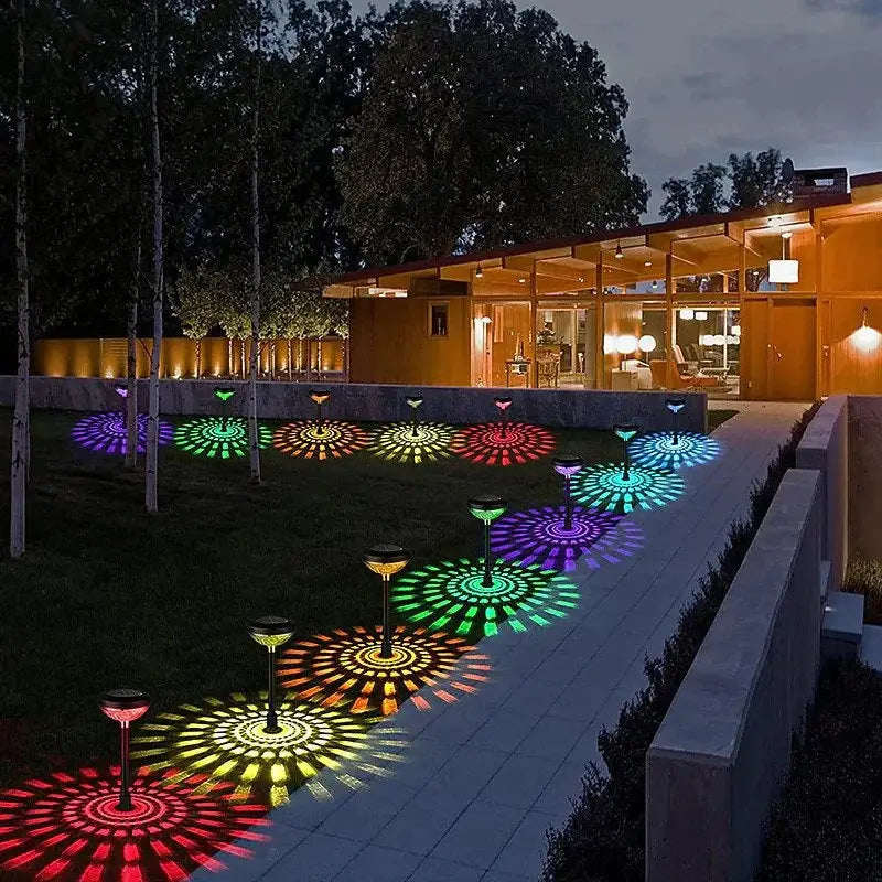 Set 2 lampi solare LED RGB - Articole Iluminat