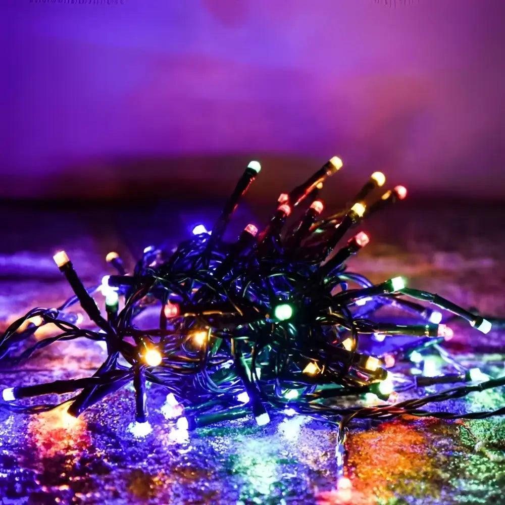 Set 2 x Decoratiune cu Incarcare Solara 50 metri 500 led - Multicolora