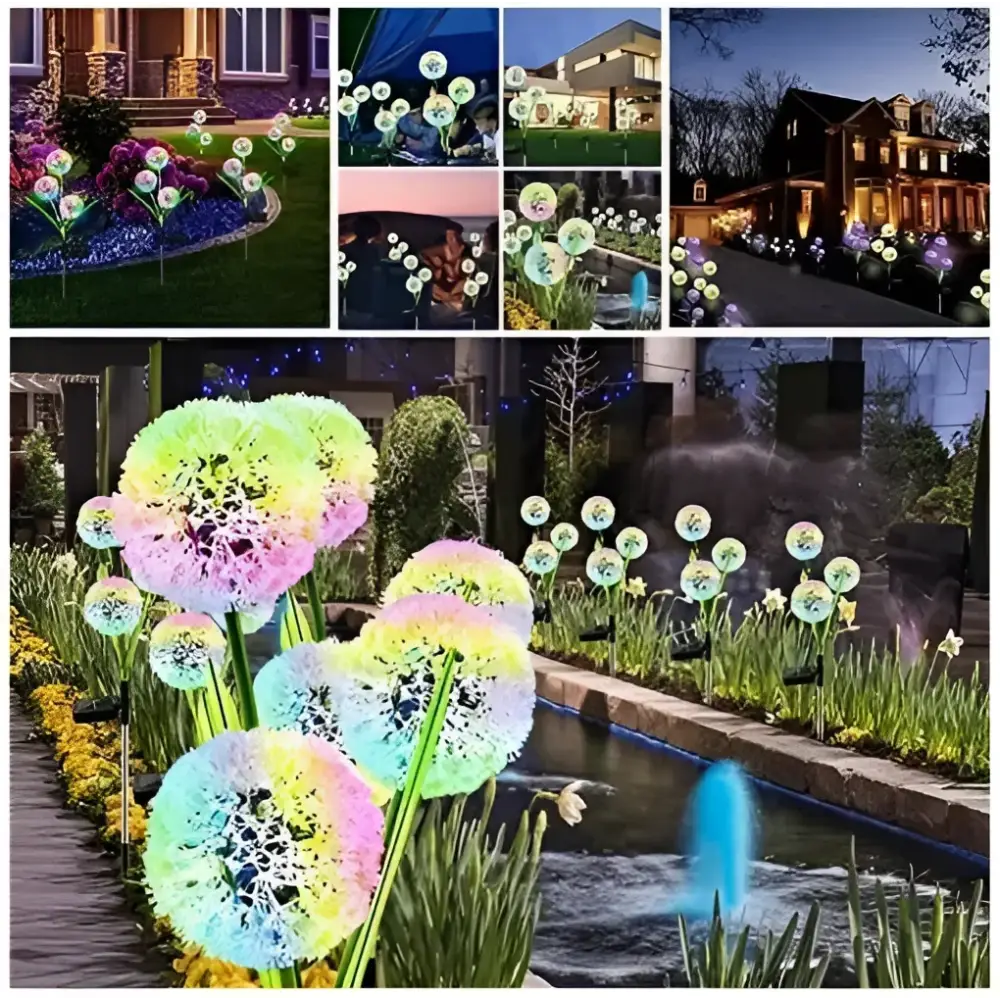 Set 2 x Lampa Solara LED Decoratiune Gradina Dandelion