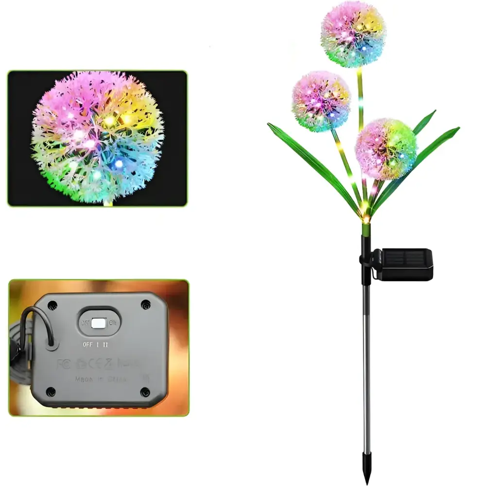 Set 2 x Lampa Solara LED Decoratiune Gradina Dandelion