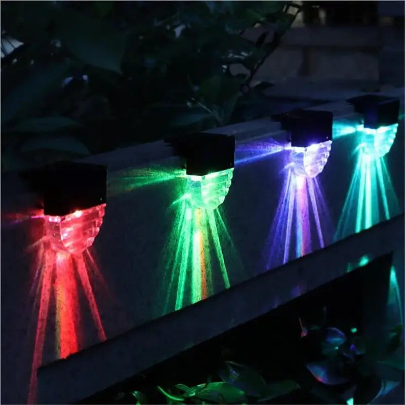 Set 2 x Lampa solara lumina LED 4 culori - Lampi Solare